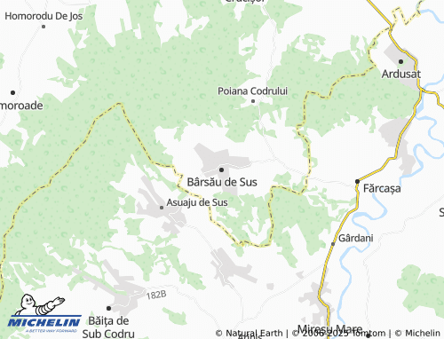 MICHELIN Bârsău de Sus map - ViaMichelin