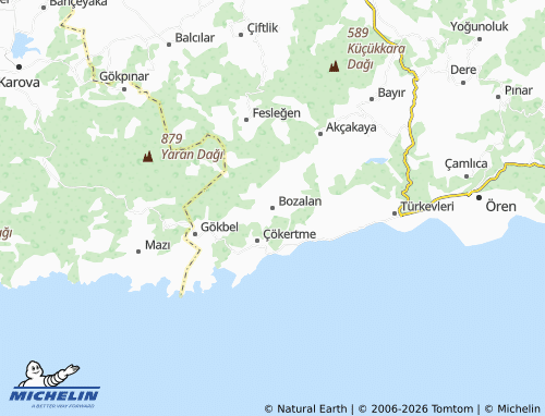 Mappa MICHELIN Bozalan - ViaMichelin