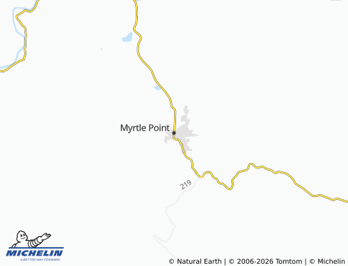 Carte MICHELIN Myrtle Point - ViaMichelin