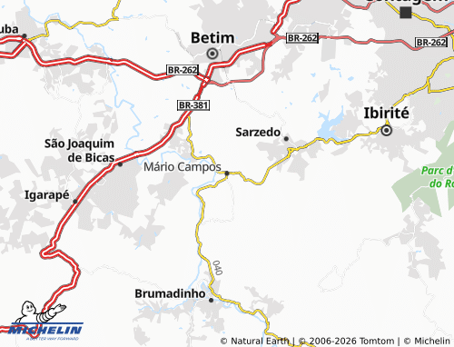 MICHELIN Mário Campos map - ViaMichelin