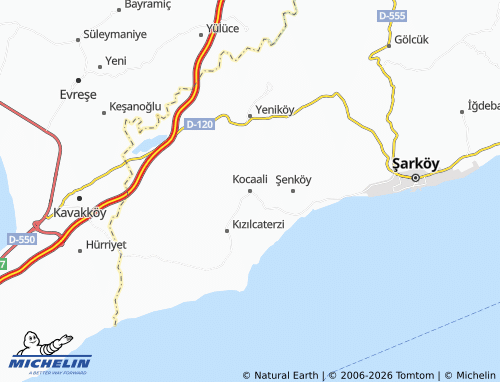 Mapa MICHELIN Kocaali - ViaMichelin