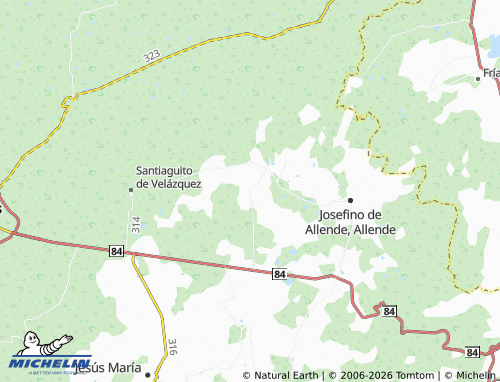 Mappa MICHELIN Ojo Zarco de Fuentes - ViaMichelin