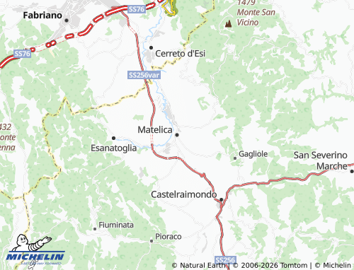 Mappa MICHELIN Matelica - ViaMichelin