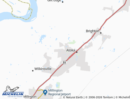 Mapa MICHELIN Munford - ViaMichelin