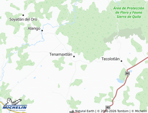 Mapa MICHELIN Tenamaxtlán - ViaMichelin