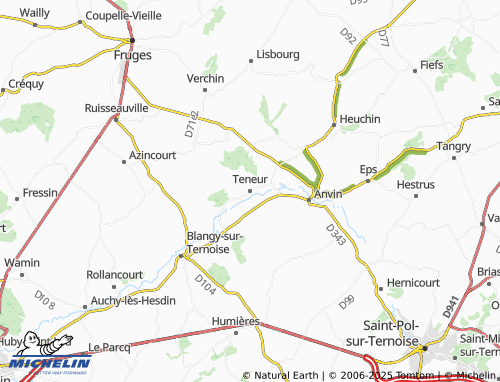 MICHELIN Teneur map - ViaMichelin