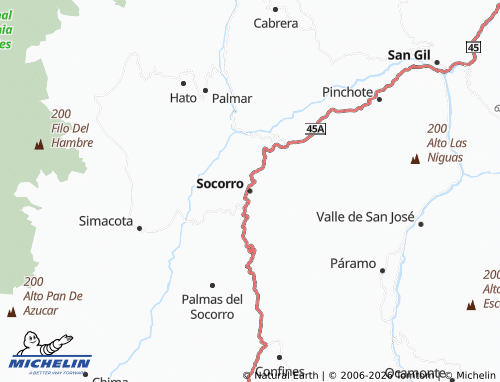 MICHELIN-Landkarte Socorro - ViaMichelin