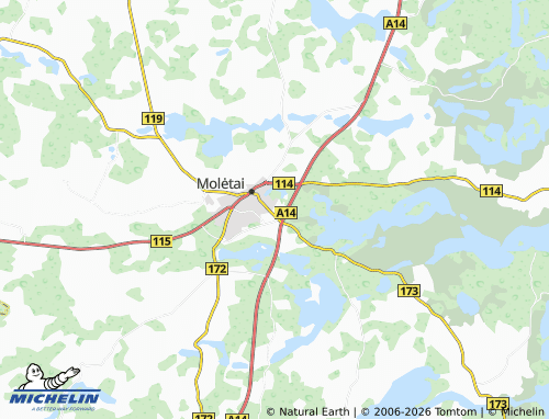 MICHELIN Kanapelka map - ViaMichelin