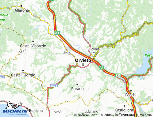 MICHELIN-Landkarte Sferracavallo - ViaMichelin