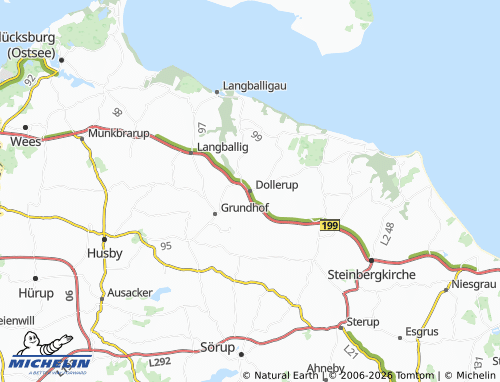MICHELIN Dollerup map - ViaMichelin