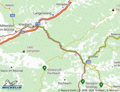 MICHELIN Alpl map - ViaMichelin