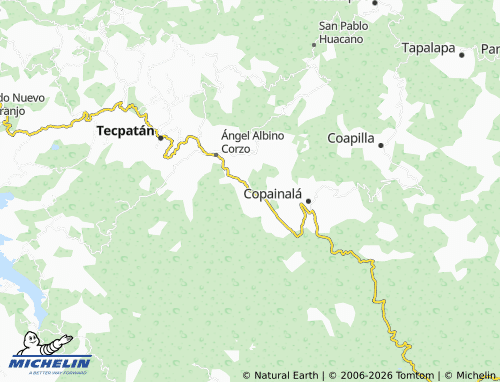 MICHELIN Ribera Tierra Blanca map - ViaMichelin