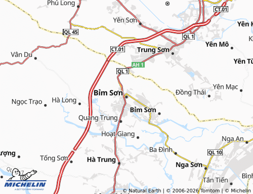 Kaart MICHELIN Bỉm Sơn - ViaMichelin