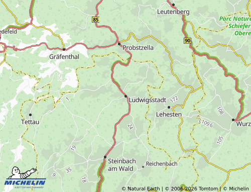 Mappa MICHELIN Ludwigsstadt - ViaMichelin