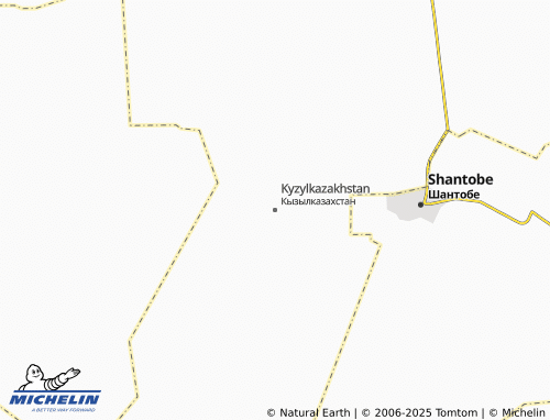 MICHELIN Kyzylkazakhstan map - ViaMichelin