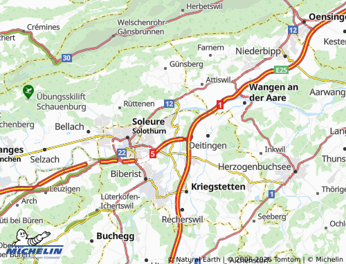 MICHELIN-Landkarte Luterbach - ViaMichelin