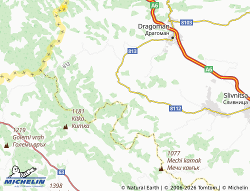 Carte MICHELIN Tsatsarovtsi - ViaMichelin