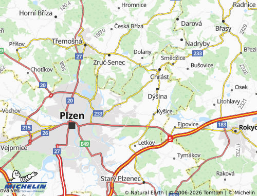 Mappa MICHELIN Zábělá - ViaMichelin