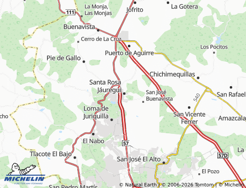 Mappa MICHELIN Las Rosas, Santa Rosa Jauregui - ViaMichelin