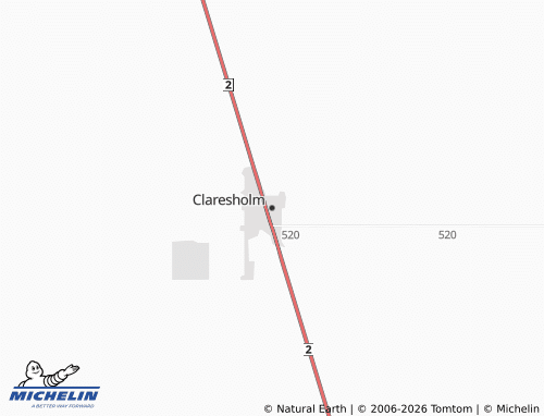 Mappa MICHELIN Claresholm - ViaMichelin