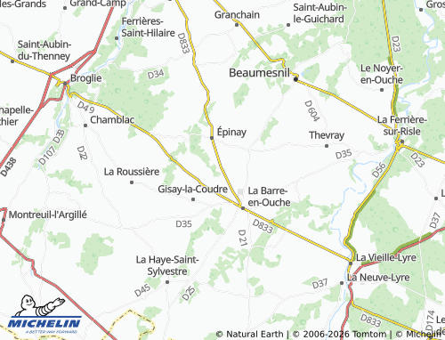MICHELIN La Hunelière map - ViaMichelin