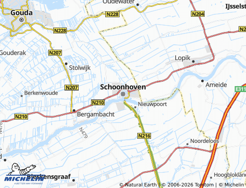Mapa MICHELIN Schoonhoven - ViaMichelin