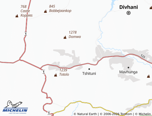 MICHELIN-Landkarte Tshikikinini - ViaMichelin