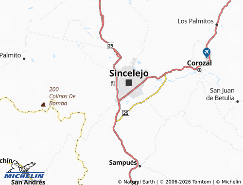 MICHELIN Gaitán II map - ViaMichelin