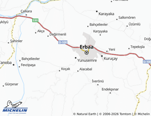 Mappa MICHELIN Yunusemre - ViaMichelin