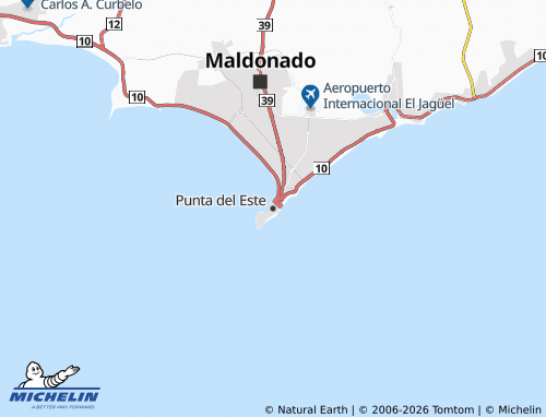 MICHELIN Punta Del Este map - ViaMichelin