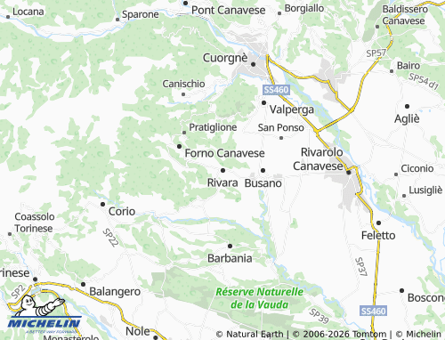 Mappa MICHELIN Rivara - ViaMichelin