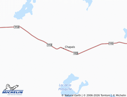 Mapa MICHELIN Chapais - ViaMichelin