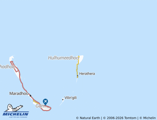 MICHELIN-Landkarte Hulhumeedhoo - ViaMichelin