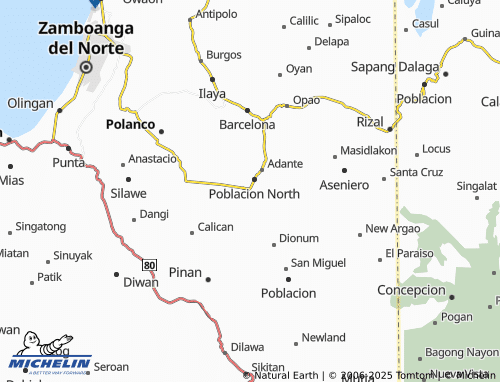 Carte MICHELIN Poblacion South - ViaMichelin