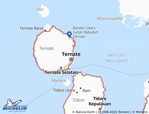 MICHELIN Gamalama map - ViaMichelin