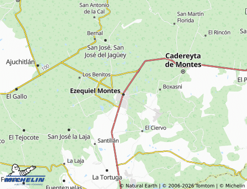 Mappa MICHELIN Ezequiel Montes - ViaMichelin