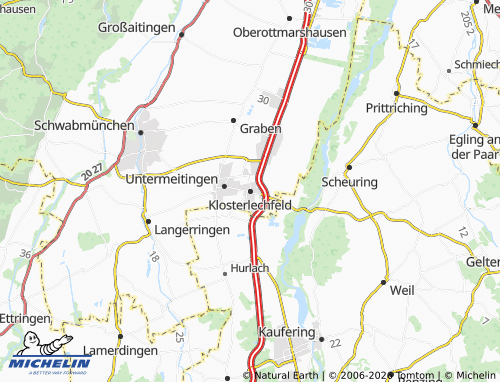 Mapa MICHELIN Klosterlechfeld - ViaMichelin