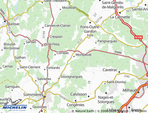 Carte MICHELIN Montpezat - ViaMichelin