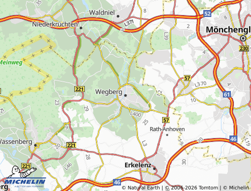 MICHELIN Wegberg map - ViaMichelin
