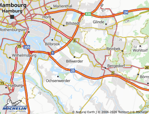 Mapa MICHELIN Billwerder - ViaMichelin