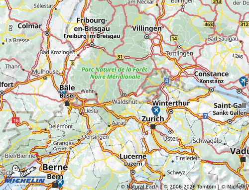 MICHELIN Waldshut map - ViaMichelin