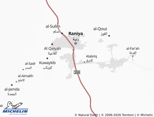 Carte MICHELIN al-Jadr al-Sharqi - ViaMichelin