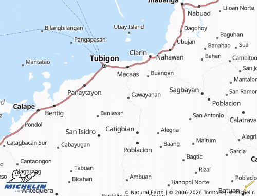 MICHELIN Cawayanan map - ViaMichelin