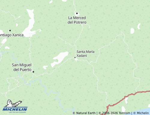 Mappa MICHELIN Santa María Xadani - ViaMichelin