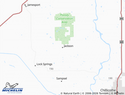 Carte MICHELIN Jackson - ViaMichelin