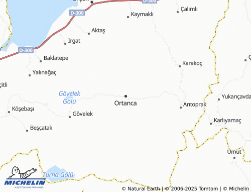 MICHELIN Ortanca map - ViaMichelin