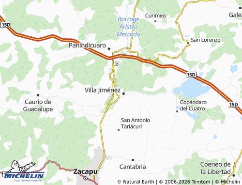 MICHELIN Morelos map - ViaMichelin