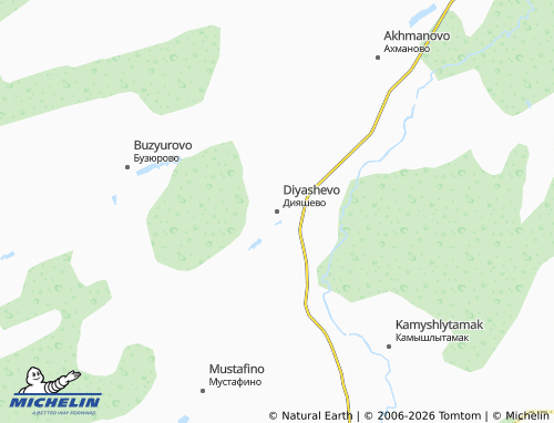 MICHELIN-Landkarte Diyashevo - ViaMichelin