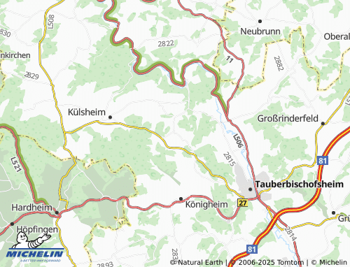 MICHELIN Eiersheim map - ViaMichelin