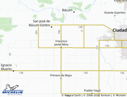 MICHELIN Francisco Javier Mina Centro map - ViaMichelin